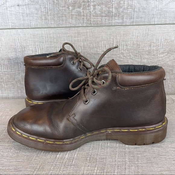 Vintage Dr Martens mens sz 9 brown boots - Picture 3 of 11